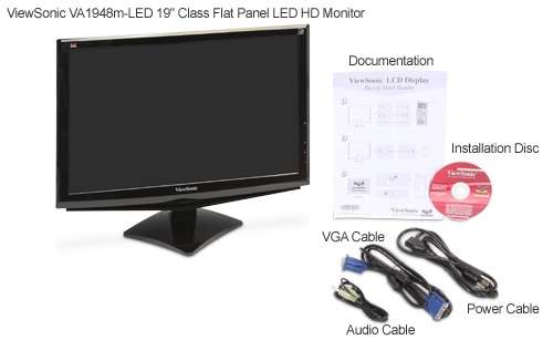 Viewsonic VA1948m-LED 19" Widescreen LCD Computer Display: VA1948M-LED ...