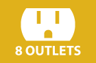 8 Outlets