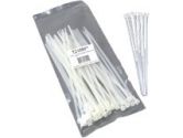 CABLES UNLIMITED CABLES UNLIMITED Cables To Go 50pk 7.75in Reusable Cable Ties White (Cables to Go: 43044)