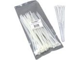 CABLES UNLIMITED CABLES UNLIMITED  Cables To Go 50pk 7.75in Reusable Cable Ties White (Cables to Go: 43044)