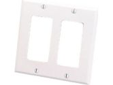 Cables Unlimited Cables To Go Cables To Go DUAL GANG WALLPLATE DECORATIVE WHITE (CABLES TO GO: 03728)