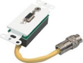 Cables Unlimited Cables To Go Cables To Go WALLPLATE HD15+ 3.5 AUD RAPIDRUN TYPE A (Cables to Go: 40854)