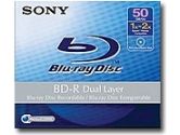 SONY  1X - 2X SPEED 50GB BARE D BLU-RAY DISC RECORDABLE (: BNR50AH)