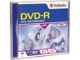 Verbatim DVD-R 4.7GB 16X Branded 1- Pack Jewel Case (VERBATIM: 95051)