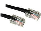 Cables To Go 25ft 10/100BT CAT5e RJ45 Patch Cable Black No Boots (Cables to Go: 22707)