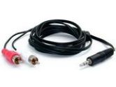 StarTech.com 6ft Audio Cable Mini Phone 3.5mm Male/ 2x RCA Male (StarTech.com: MU6MMRCA)