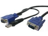 StarTech 10 ft. Ultra Thin USB VGA 2-in-1 KVM Cable (StarTech.com: SVECONUS10)