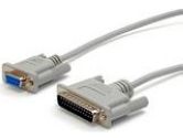 StarTech 10 ft. Cross Wired Serial/Null Modem Cable DB9F to DB25M (StarTech.com: SCNM925FM)