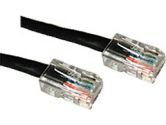 Cables To Go 25ft Cat5e Crossover Patch Cable - Black (Cables to Go: 26708)