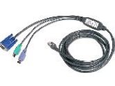 Avocent PS/2 Cat5 Integrated Cable For AutoView KVM Switch 10ft (Avocent: PS2IAC-10)