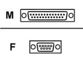 EPSON  MODEM CABLE DB9F TO DB25M (Epson: EPSON-003)