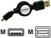 Cables Unlimited CTG Retractable USB 2.0 A/4-PIN MINI B Cable (CABLES TO GO: 28288)