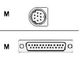 Tripp Lite 6 ft MAC-Hayes Modem Cable MiniDIN8M/DB25M 10-Pack (Tripp Lite: M005-006)