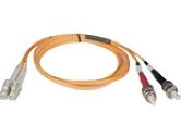 Tripp Lite 10M Duplex MMF Cable LC/ST 50/125 Fiber (Tripp Lite: N518-10M)