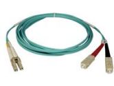 Tripp Lite 10 meter Duplex Multimode 50/125 Aqua Fiber Patch Cable SC/LC (Tripp Lite: N816-10M)