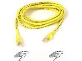 BELKIN CABLES BELKIN CABLES  15FT CABLE PATCH CAT5E UTP 4PR RJ45M YLW (Belkin Components: A3L791-15-YLW)