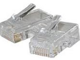 Cables Unlimited Cables To Go Cables To Go 100PK MOD PLUG RJ45 8P8C FOR FLAT SILVER SATIN CBL (CABLES TO GO: 01949)