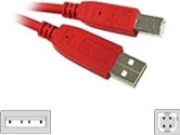 Cables Unlimited Cables To Go Cables To Go 3M CBL USB 2.0 A/B RED USB-A MALE TO USB-B MALE (Cables to Go: 35677)