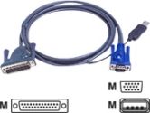 ATEN PS/2 to USB Intelligent KVM Cable 6' (ATEN: 2L5602UP)