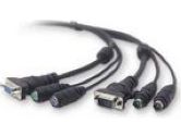 Belkin OmniView All-In-One KVM Extension Cable Kit 15Ft (Belkin Components: F1D9004-15)