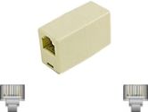 CABLES UNLIMITED CABLES UNLIMITED  Go In-line Modular Coupler - Crossover coupler - RJ-45 (F) - RJ-45 (F) - ivory (CABLES TO GO: 01936)