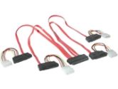 CABLES UNLIMITED CABLES UNLIMITED 1M SAS 32-PIN TO 4 SAS 29-PIN+4-PIN PW (Cables to Go: 10245)