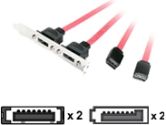 CABLES UNLIMITED CABLES UNLIMITED SATA TO ESATA DUAL PORT ADAPTER (CABLES TO GO: 13423)