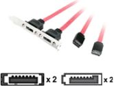 CABLES UNLIMITED CABLES UNLIMITED  SATA TO ESATA DUAL PORT ADAPTER (CABLES TO GO: 13423)