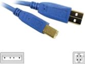 CABLES UNLIMITED CABLES UNLIMITED  Cables To Go 3m USB 2.0 A/B Cable Blue (CABLES TO GO: 35678)