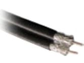 CABLES UNLIMITED CABLES UNLIMITED  In-Wall Coaxial Cable - Bare wire - Bare wire - 1000 feet - Black - Quad shielde (CABLES TO GO: 43068)