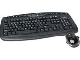 Apevia Aspire KICOMBOBK Black Keyboard and Optical Scroll Mouse Combo Set PS/2 104keys + 22 Function Keys (Apevia International: KI-COMBO-BK)