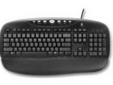 LOGITECH LOGITECH  Logitech Internet Pro Keyboard - OEM 10 pack - Black - FRENCH CANADIAN LAYOUT - (Logitech: 967450-1215)