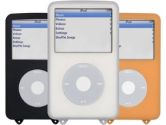 Power-Up iPod Video Skin 3-Pack - Black/Clear/Orange (PowerUp: GEN-8006)