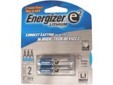 Energizer Lithium AAA Photo Batteries, 2 Pack (Energizer Holdings, Inc: L92BP-2)