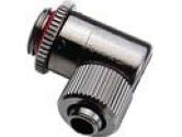 Koolance Single G1/4 Swivel Angled 1/4 Inch Threaded Compression Fitting (Koolance: NZL-L06KG1)