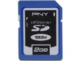 PNY 2GB Optima Pro 133X SD Card (PNY Technologies: P-SD2GB-133W-DVDC)
