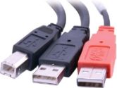 CTG 28108 6ft USB 2.0 Male to 2 USB A Male Y-Cable (Cables to Go: 28108)