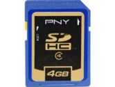 PNY 4GB SDHC Class 4 Secure Digital (PNY Technologies: P-SDHC4G4-FS)