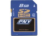 PNY 8GB High Capacity SD Card Class 4 (PNY Technologies: P-SDHC8G4-FS)