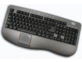 Adesso WinTouch Pro Keyboard - Multimedia Touchpad, Hot Keys, Gray/Black (Adesso Inc.: AKB-430PB)