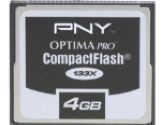 PNY 4GB Optima Pro 133x Compact Flash (PNY: P-CF4GB-133-DVDC)