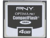 PNY 4GB Optima Pro 133x  Compact Flash (PNY: P-CF4GB-133-DVDC)