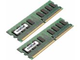 Crucial 1024MB PC6400 DDR2 800MHz Memory (Crucial: CT2KIT6464AA80E)