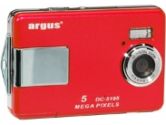 Argus DC 5195 Digital Camera - 5 Megapixel, 4x Digital Zoom, 32 MB Internal Memory, 2 LCD, Red (Argus: 5195-R)