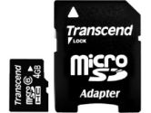 Transcend 4GB Micro SDHC Flash Card (TRANSCEND INFORMATION: TS4GUSDHC6)