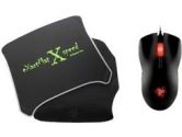 Razer Lachesis Red Gaming Mouse & Razer eXactMat Mouse Pad with Wrist Rest Bundle Deal (Razer: LACHESISRED+MOUSEPAD)