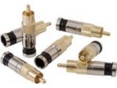 Paladin 70046 RG6/RG6Q RCA Compression Connectors - 6 Pack (Paladin Tools: 70046)