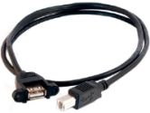 CTG 28069 3ft USB 2.0 A Female to B Male Panel Mount Cable (Cables to Go: 28069)