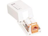 Cables To Go  KEYSTONE JACK SURFACE MOUNT BOX 1-PORT WHITE (CABLES TO GO: 03831)