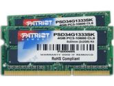 Patriot Signature PSD34G1333SK 4GB 2X2GB PC3-8500 DDR3-1066 204PIN SODIMM Memory Kit (Patriot: PSD34G1333SK)